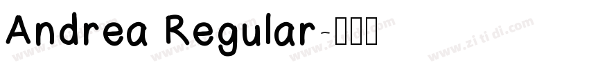 Andrea Regular字体转换